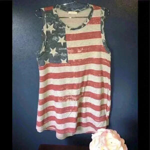 ❤️ 3 for $30 12pm by Mona Mi Stars and stripes tank top